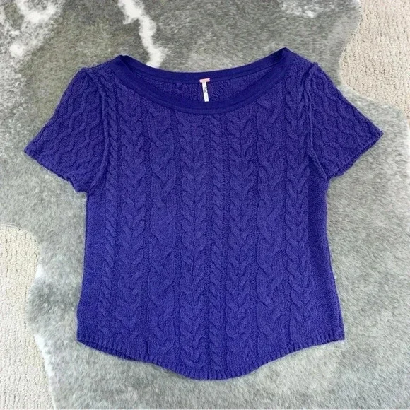 NWT Free People Baby Cable Tee - Picture 5 of 10